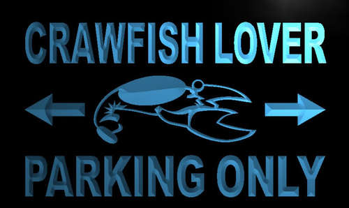 Crawfish Lover Parking Only Neon Light Sign